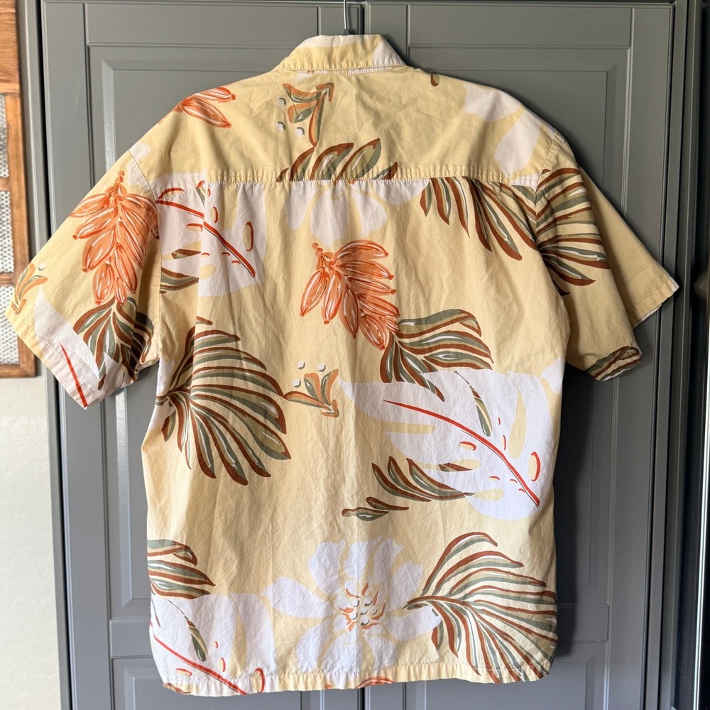 Kahala John Severson Vintage Mens Tropical Floral Hawaiian Shirt, Yellow, L‎ - Picture 7 of 12